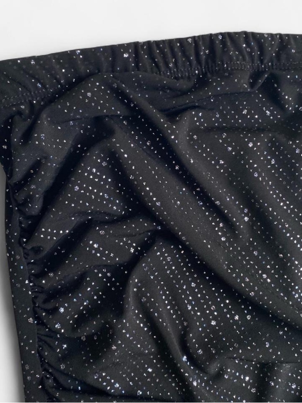 Vintage Y2K sparkly black strapless midi dress - Picture 5 of 8